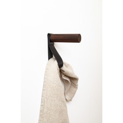 medium minimalist leather strap entry hanger bath towel hook leather wall hook strap towel holder bathroom decor towel wall peg nordic home