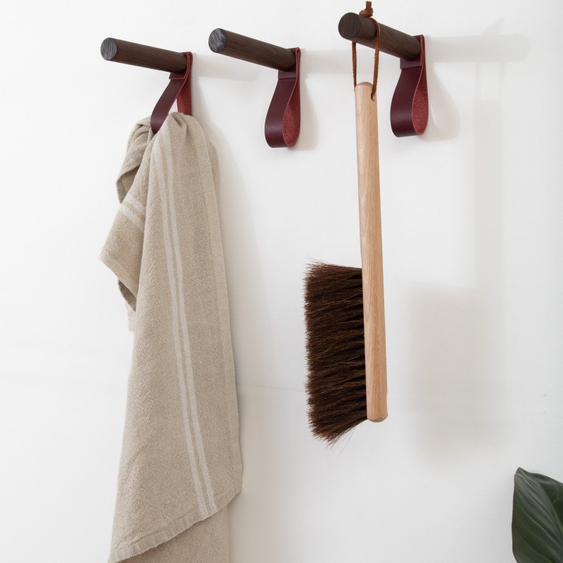 medium minimalist leather strap entry hanger bath towel hook leather wall hook strap towel holder bathroom decor towel wall peg nordic home