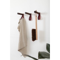 medium minimalist leather strap entry hanger bath towel hook leather wall hook strap towel holder bathroom decor towel wall peg nordic home